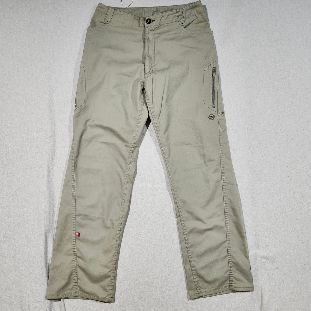 Ocean‎ Pacific Mens 32 Tan Casual Pants Active Hiking Cargo Utility Pockets